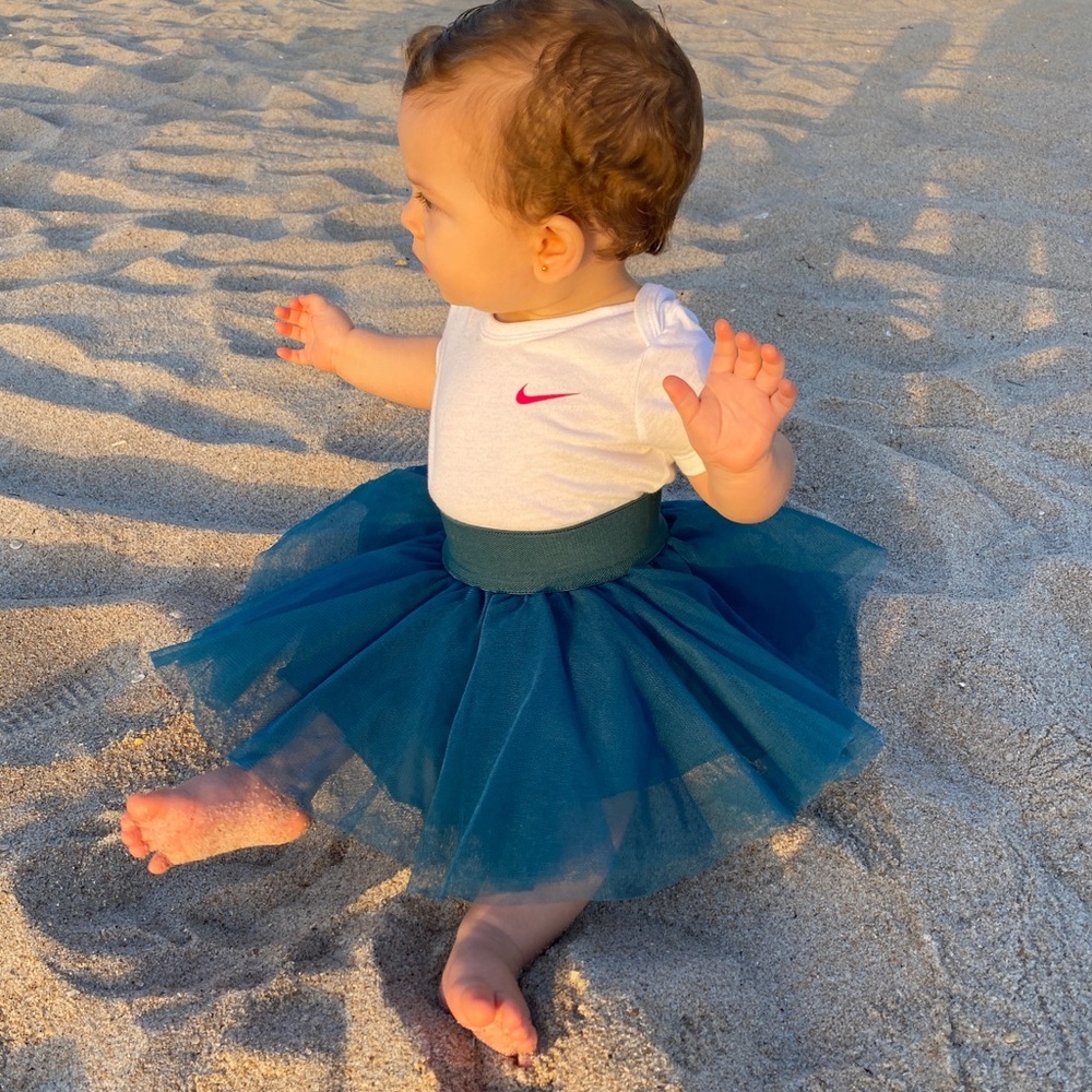 NWT - Petrol Blue Baby and kids tutu tulle skirt
